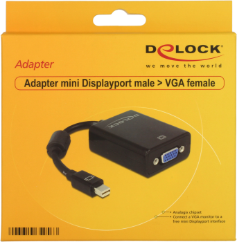 Delock Mini DisplayPort auf VGA Adapterkabel 15cm 65256
