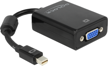 Preview: Delock Mini DisplayPort auf VGA Adapterkabel 15cm 65256