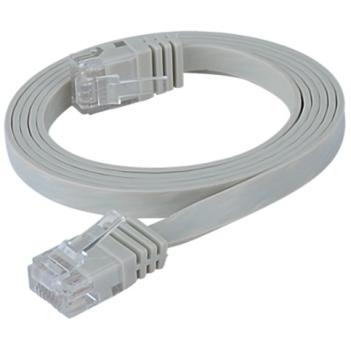 Ethernet RJ45 LAN Kabel 1.75m weiss flach Cat. 6A