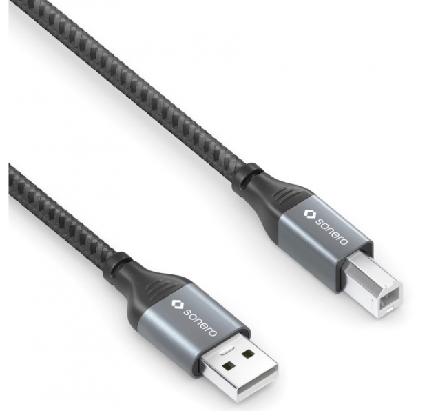 Preview: Sonero USB A auf USB B Kabel für Drucker 3m