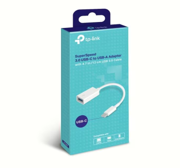 Preview: TP-Link USB Typ C auf USB Typ A Adapterkabel weiss 12cm