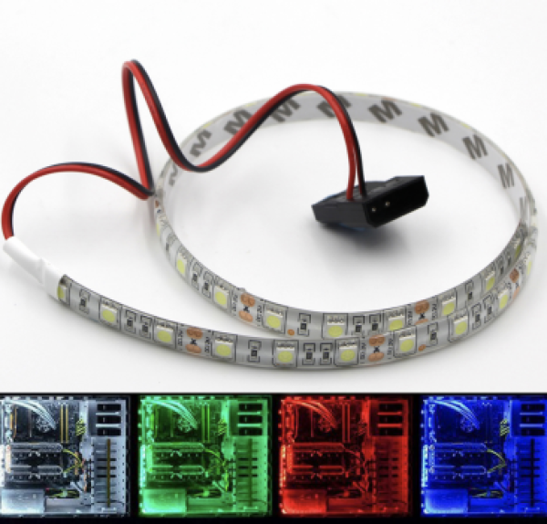 PC LED Band orange 50 cm mit Molex Anschluss