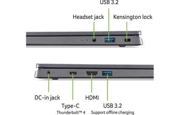 Laptop Acer Aspire 17 (Intel 5 120U, 16GB RAM, 1000GB SSD, 17.3", Win 11 Home) - neu