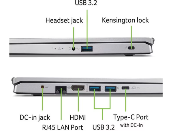 Laptop Acer Aspire Go 15 (AMD Ryzen 5 5625U, 16GB RAM, 512GB SSD, 15.6", Win 11 Home) - neu