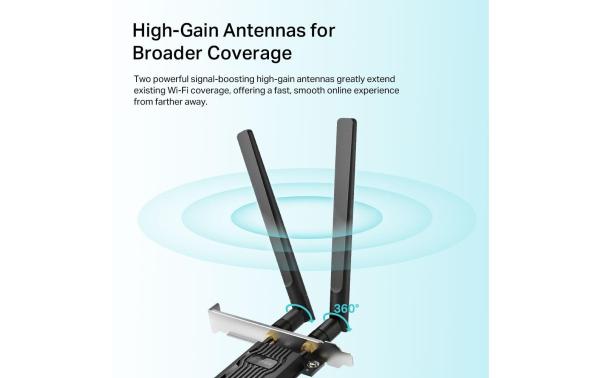 TP-Link WLAN / Bluetooth Karte PCIe Adapter Archer TX20E AX1800